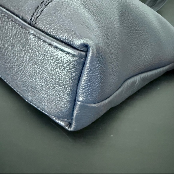 HOBO Kingston Leather Mini Tote Crossbody Bag Navy Blue - Picture 10 of 16